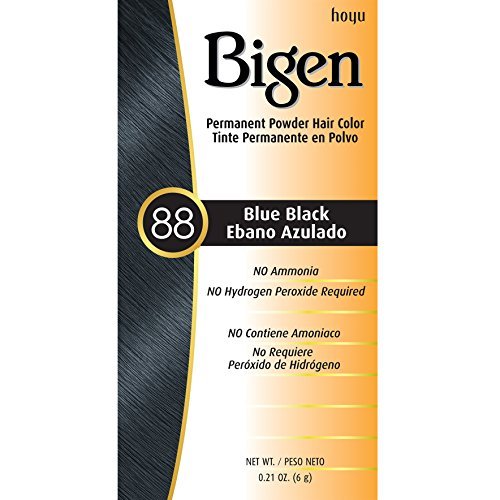 #88 Blue Black Bigen Permanent Powder - 12 Pack