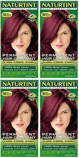 (4 PACK) - Naturtint - Hair Dye Mahogany Chestnut | 135ml | 4 PACK BUNDLE