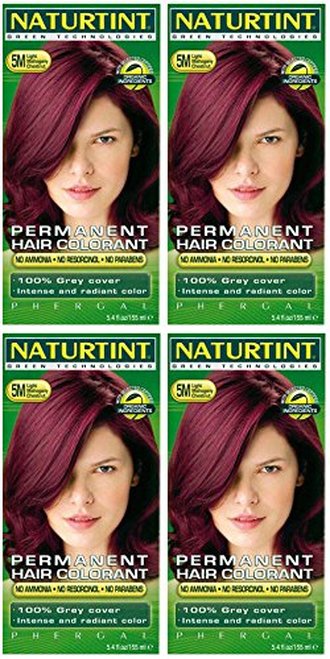 (4 PACK) - Naturtint - Hair Dye Mahogany Chestnut | 135ml | 4 PACK BUNDLE