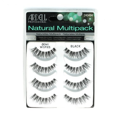(6 Pack) ARDELL Professional Natural Multipack - Demi Wispies Black