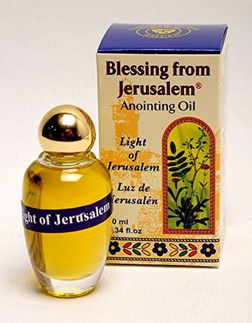 10 x Light of jerusalem Anointing Oil 10 ml - 1/4oz From The Holyland Jerusalem (10 bottles)