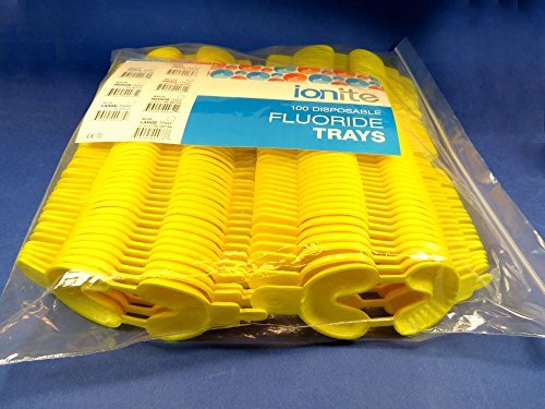 100x Fluoride Arch Foam Trays Dental Dual SMALL Yellow Pack Disposable Cubetas