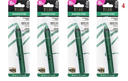 (4 Pack) MILANI Shadow Eyez 12 Hr Pencil - 04 Green Safari