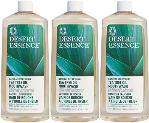 (3 PACK) - Desert Essence - Tea Tree Oil Mouthwash Refill | 473ml | 3 PACK BUNDLE
