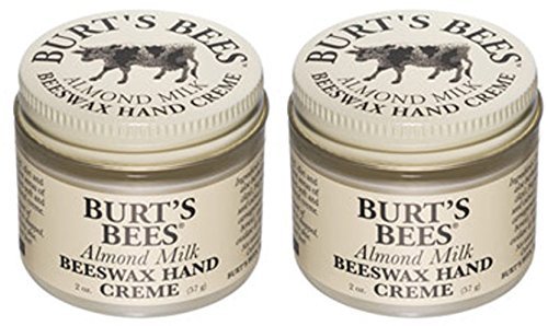 (2 Pack) - Burts Bees - Hand Creme Almond Milk Beeswax | 2 ounce | 2 PACK BUNDLE
