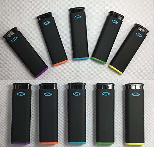 10 Full Size MK Jet Torch Lighters Windproof Refillable Butane Cigarette Lighter