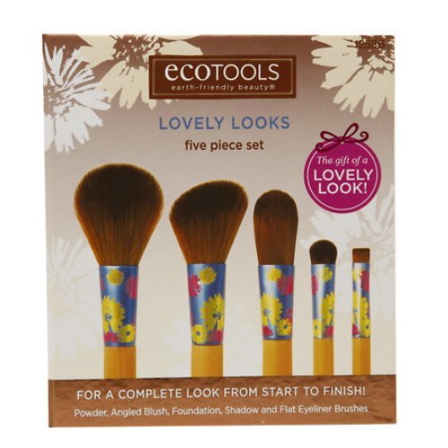 (3 Pack) EcoTools Lovely Looks Set Brushes - Five Piece Set