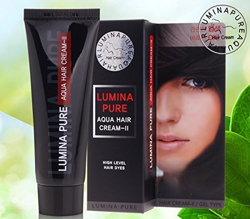 [Lumina] Magic Pure Aqua Hair Coloring Cream 75g Fast,Simple and Long Lasting Hair dye Natural dye Without Ammonia, Chemical Dyes, No Smell, no Irrita