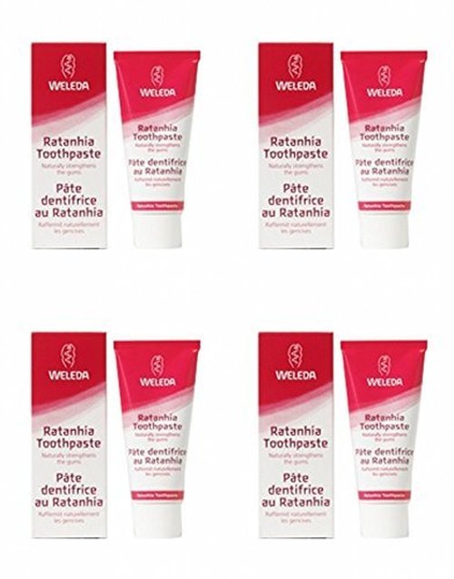 (4 Pack) - Weleda - Ratanhia Toothpaste | 75ml | 4 Pack Bundle