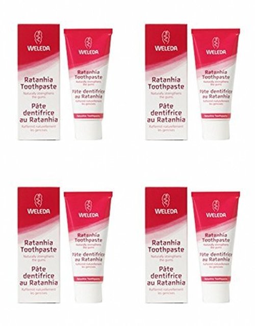 (4 Pack) - Weleda - Ratanhia Toothpaste | 75ml | 4 Pack Bundle