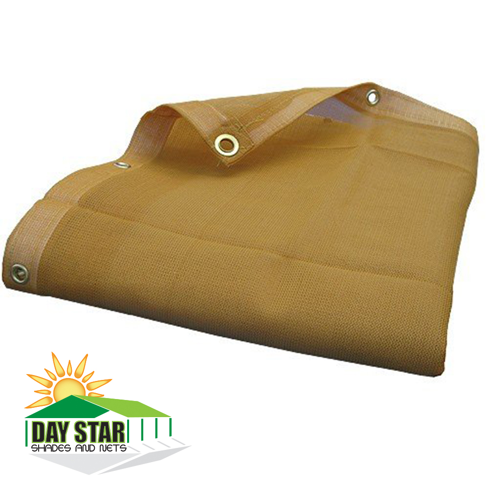 14X20 (Beige) HD Mesh Tarp Net Sun Shade Fence Screen Patio Canopy Top