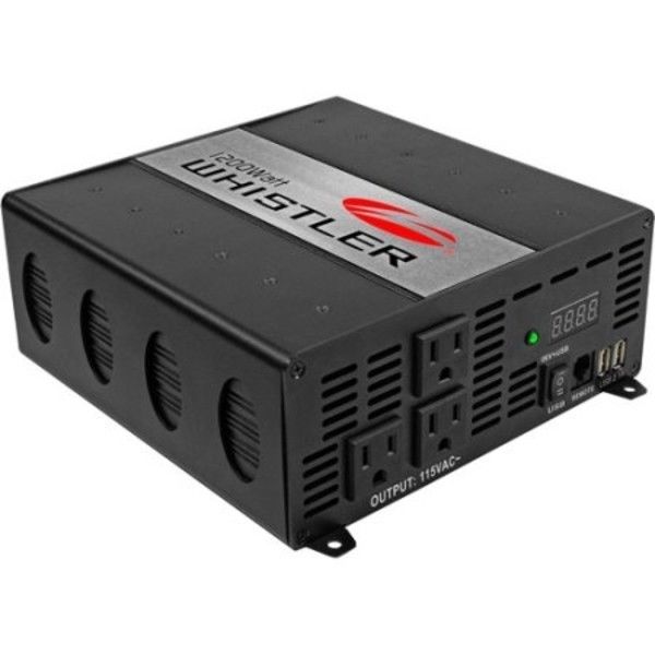 1200W Car AV Power Inverter Digital Volt Watt Meter Overload Circuit Protection