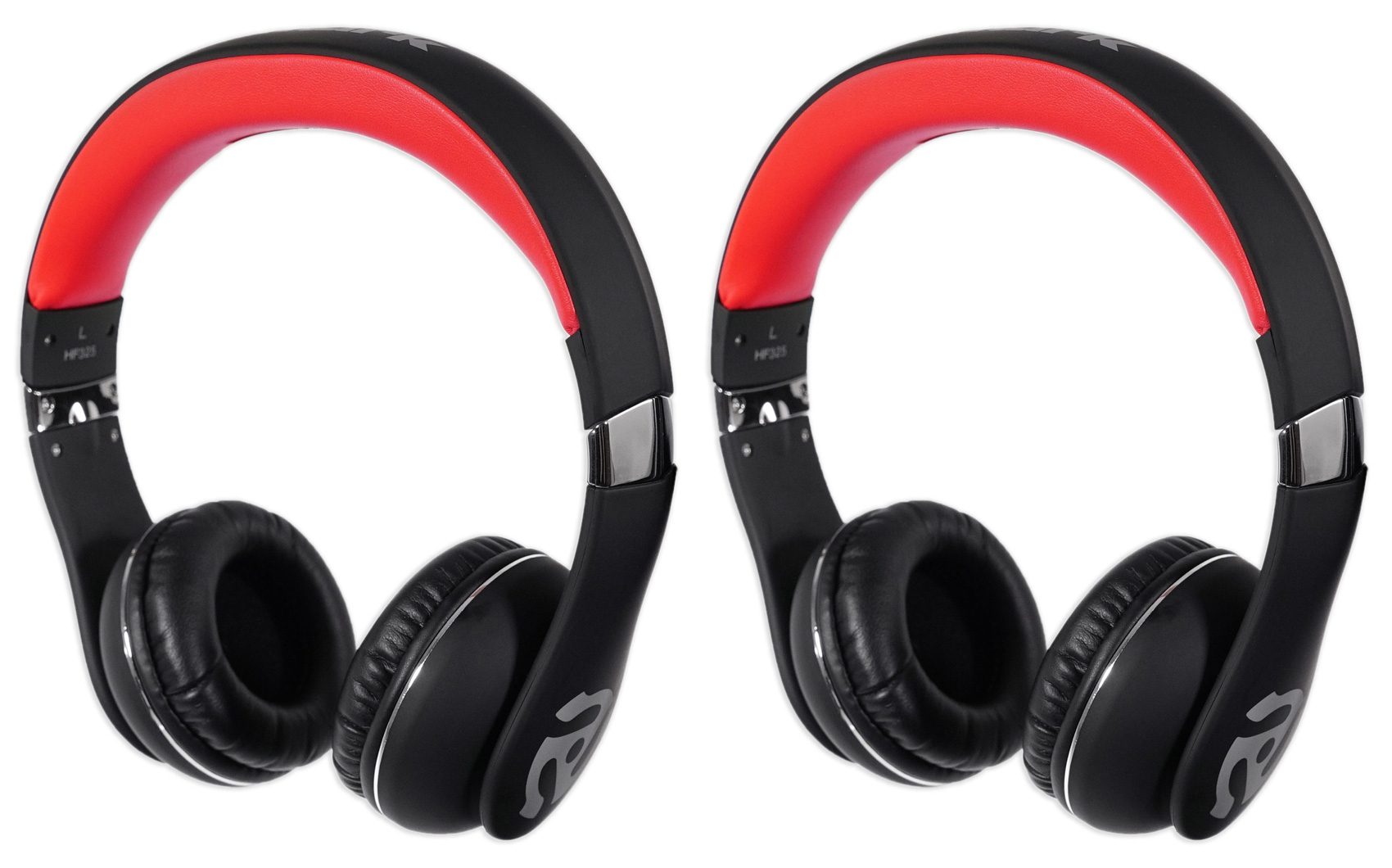 (2) Numark HF325 Professional On-Ear Portable DJ Headphones w/ Rotating Earcup