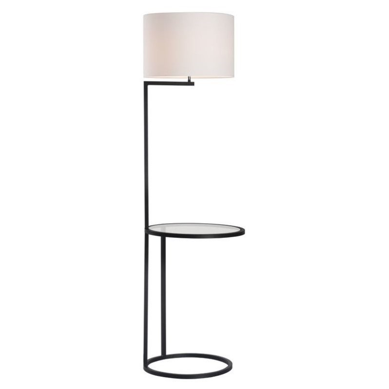 Zuo Swift Floor Lamp in White and Black