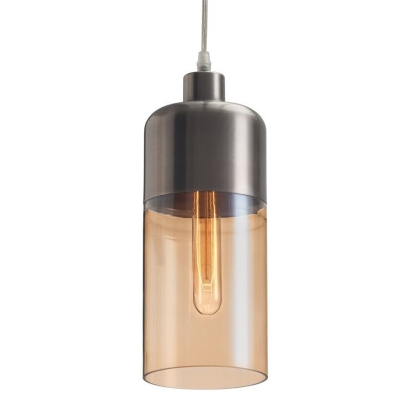Zuo Vente Glass Ceiling Lamp in Amber