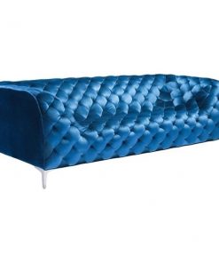 Zuo Providence Velvet Sofa in Blue