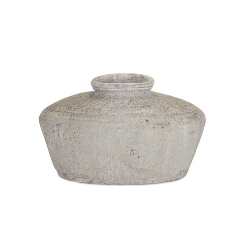 10.5" Gray Rich Textured Ceramic Table Vase - 33389967
