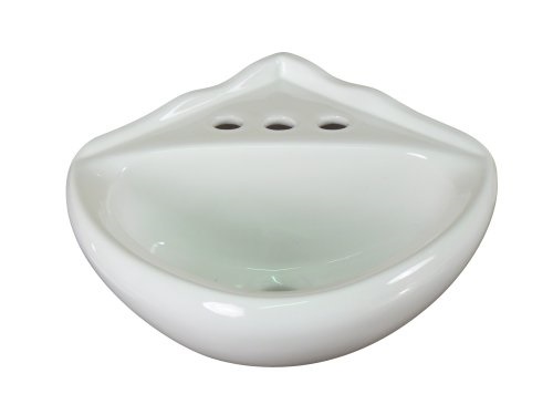 14.25 ceramic corner wall mount bathroom sink