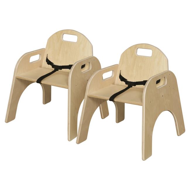 17.5 in. Woodie Chair with Belt Strap - Set of 2