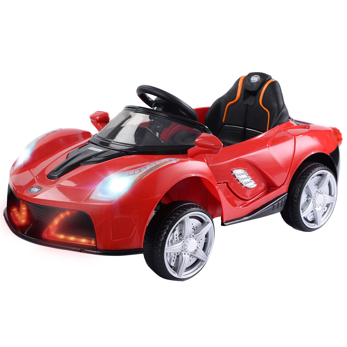 12V Battery Powered Kids Ride On Car RC Remote Control w/ LED Lights Music