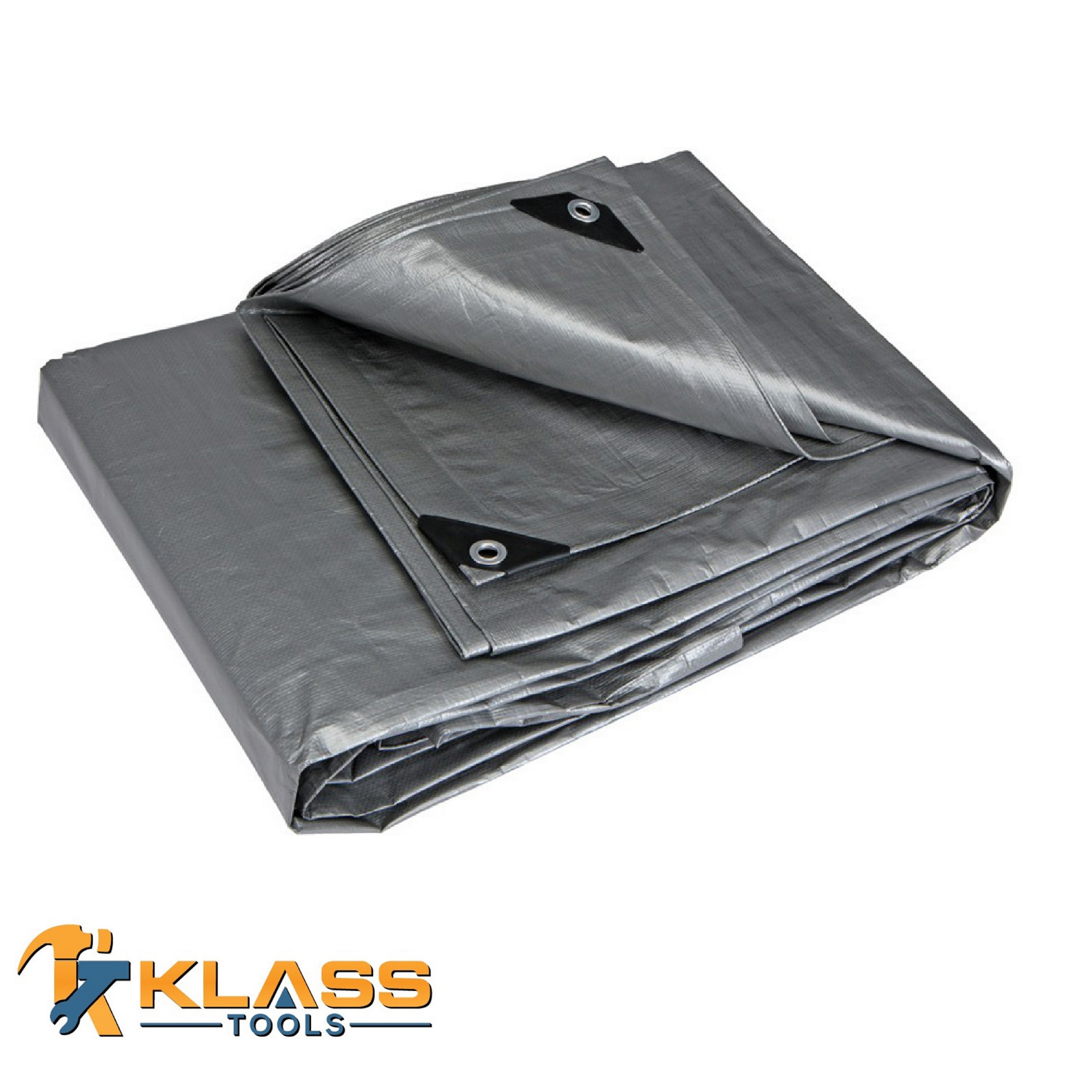 10 x 50 Feet Silver Heavy Duty Tarp
