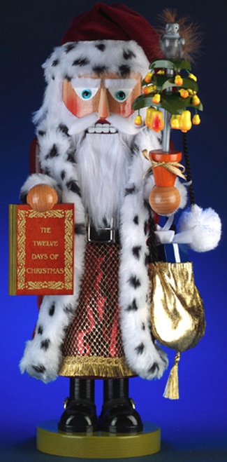 17.5" Steinbach "12 Days of Christmas" Ltd Edition Musical Santa Nutcracker - 9455186