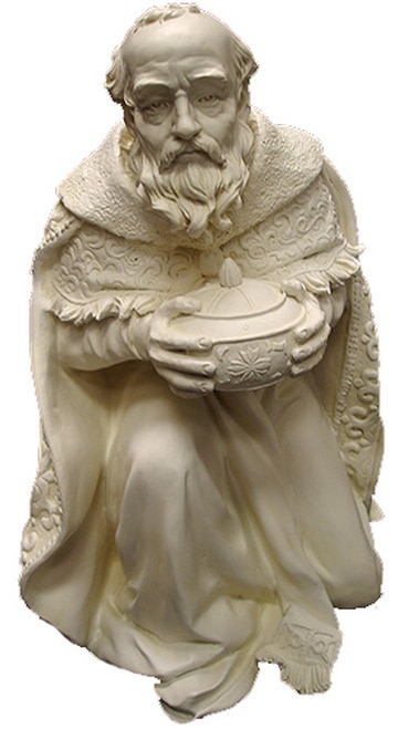 16.5" Kneeling Wise Man With Gift Indoor/Outdoor Nativity Statue #21754 - 4661183