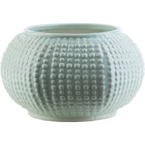 10" Haze Gray Decorative Ceramic Table Glass Vase - 31498807