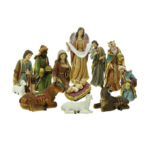 11-Piece Holy Family and Three Kings Inspirational Religious Christmas Nativity Set - 32260878