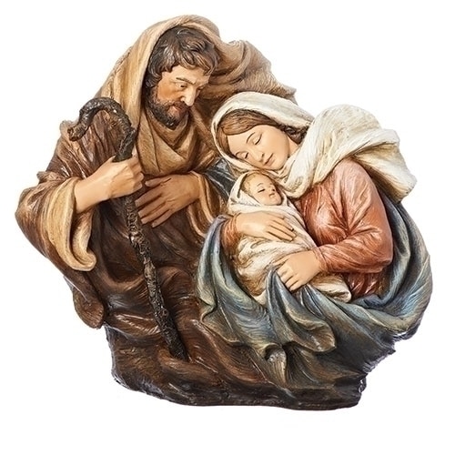 10.75" Antique Style Nativity Themed Decorative Hold Family Figure - 32797656