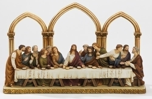 12" St. Josephs Religious Last Supper with Arches Figure - 29051842