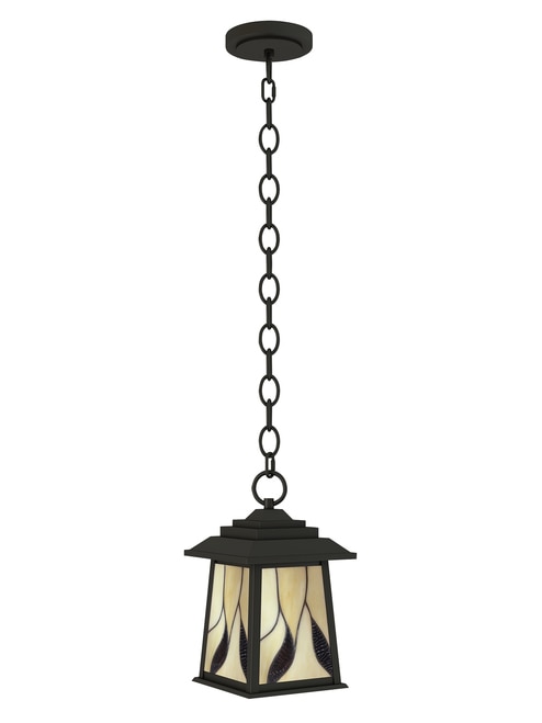 12" Black Antique Style Outdoor Patio Mini Pendant with Steepled Roof - 32814877