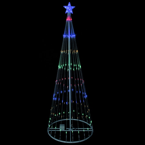 12 Multi-Color LED Lighted Show Cone Christmas Tree Outdoor Decoration - 32912664