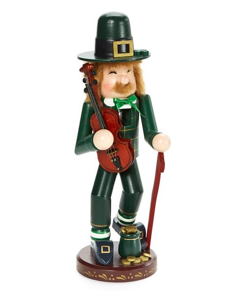 11" Zims Heirloom Collectibles St. Patricks Irish Leprechaun Christmas Nutcracker - 31334080