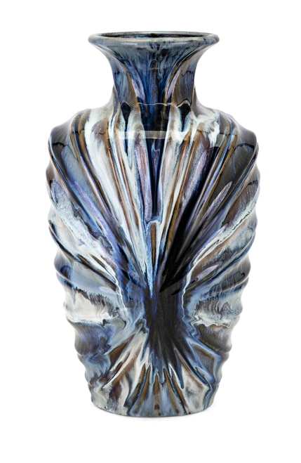 15.5" Translucently Colored Traditional Styled Cylindrical Large Sized Vase - 32820584
