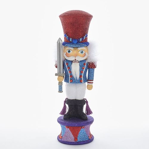 15” Vibrantly Colored Glittering Finished Prince Nutcracker Christmas Decorations - 32804973