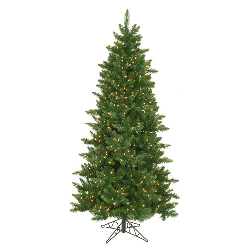 10 x 62" Pre-Lit Eastern Pine Slim Artificial Christmas Tree - Clear Lights - 31451231