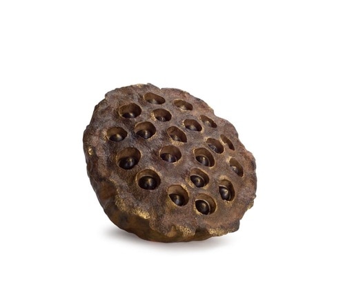 11.5" Brown Decorative Artificial Lotus Flower Seed Pod - 32723423