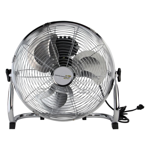 14" Silver Colored Three Speed Adjustable Tilt Portable Floor Fan - 32607212