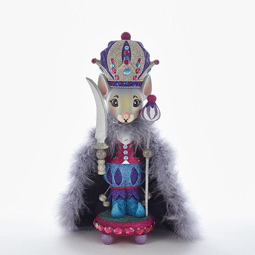 15” Vibrantly Colored Glittering Finished Mouse King Nutcracker Christmas Decorations - 32804960