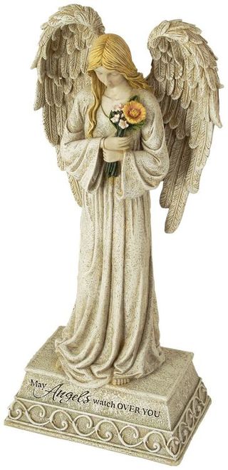 17.75" Peaceful Reflections Angel Outdoor Patio Garden Statue - 15579377