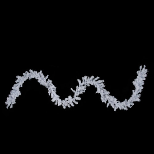 100 x 10" Commercial White Canadian Pine Artificial Christmas Garland - Unlit - 32623782