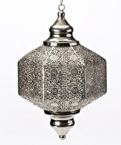 11" Decorative Metal Hanging Lantern - 32628062
