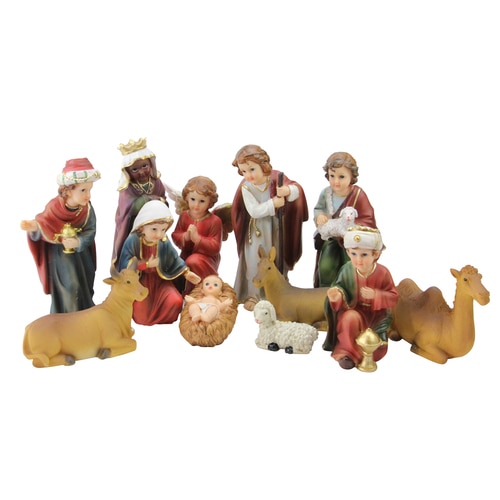 12-Piece Religious Childrens First Christmas Nativity Set - 32625057
