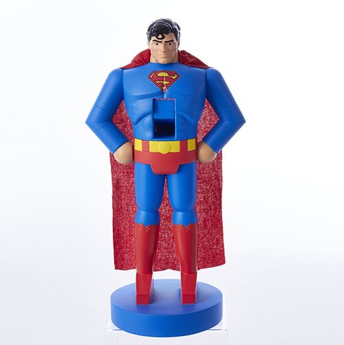 10” Red and Blue Decorative Superman Nutcracker Table Top Figurine - 32807993