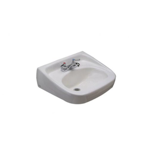 Zurn Standard Arm Ceramic 22 Wall Mount Bathroom Sink with Overflow