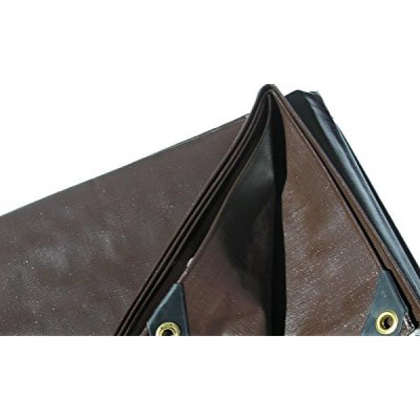 15 Ft. X 40 Ft. Super Heavy Duty 8 Oz. Brown Tarps - 16 Mil Thick