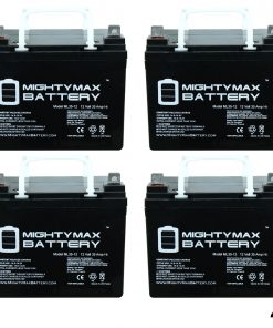 12V 35AH Battery for Patriot I Single Swing Gate Operator - 4 Pack