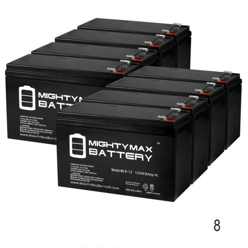12V 8Ah Replacement for Mennon Medical 700 Portable Monitor - 8 Pack