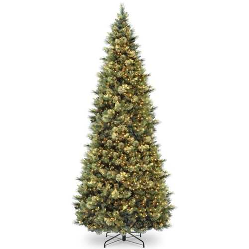 10 ft. Carolina Pine Slim Tree with Clear Lights - 33367671